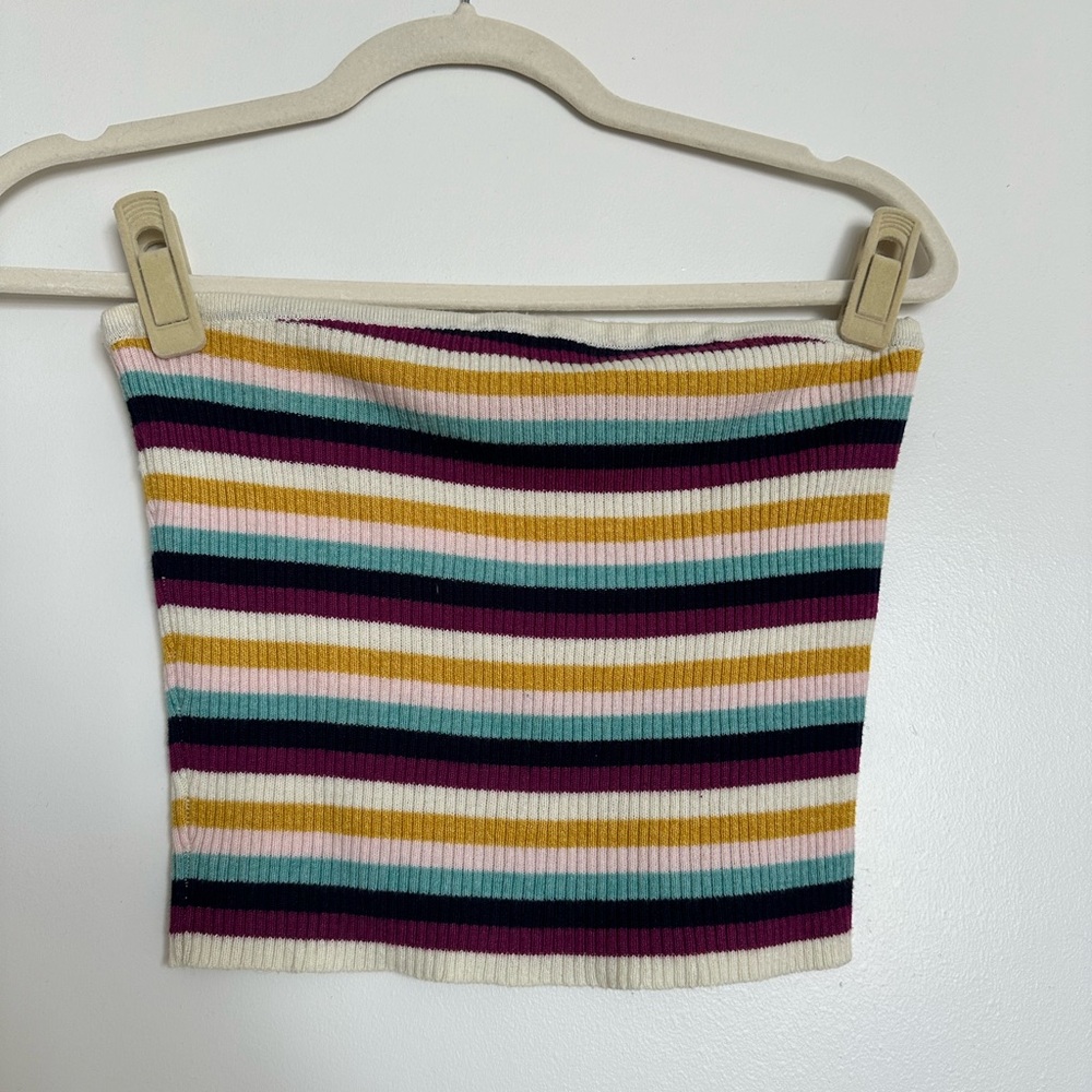 American Eagle striped sweater tube top size S